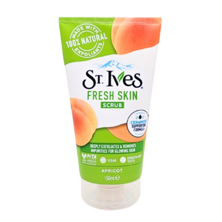 美國ST.IVes 杏桃風味 臉部磨砂膏 臉部去角質霜 歐洲版原裝進口150g 潔面磨砂膏身體磨砂膏