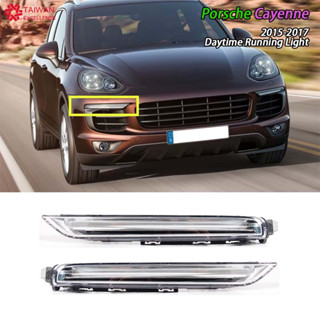 適用於保時捷卡宴 958 日間行車燈 MK2 2015 2016 2017 LED 霧燈