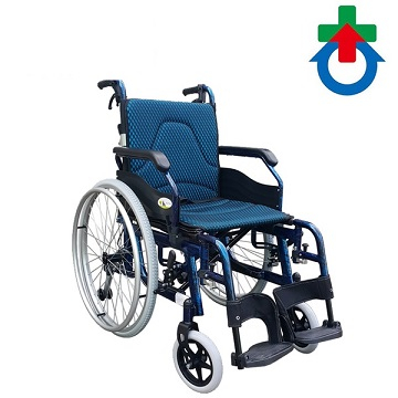 輪椅B款 附加功能A  杏華JR219 鋁合金輪椅功能款  扶手可掀  腳踏可拆 高承重 鋁製 輪 椅(JR219)