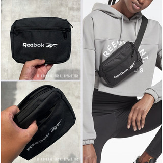 REEBOK TE WAISTBAG ZIP BAG 中性 隨身包 腰包 休閒腰包 訓練 黑色 H11304
