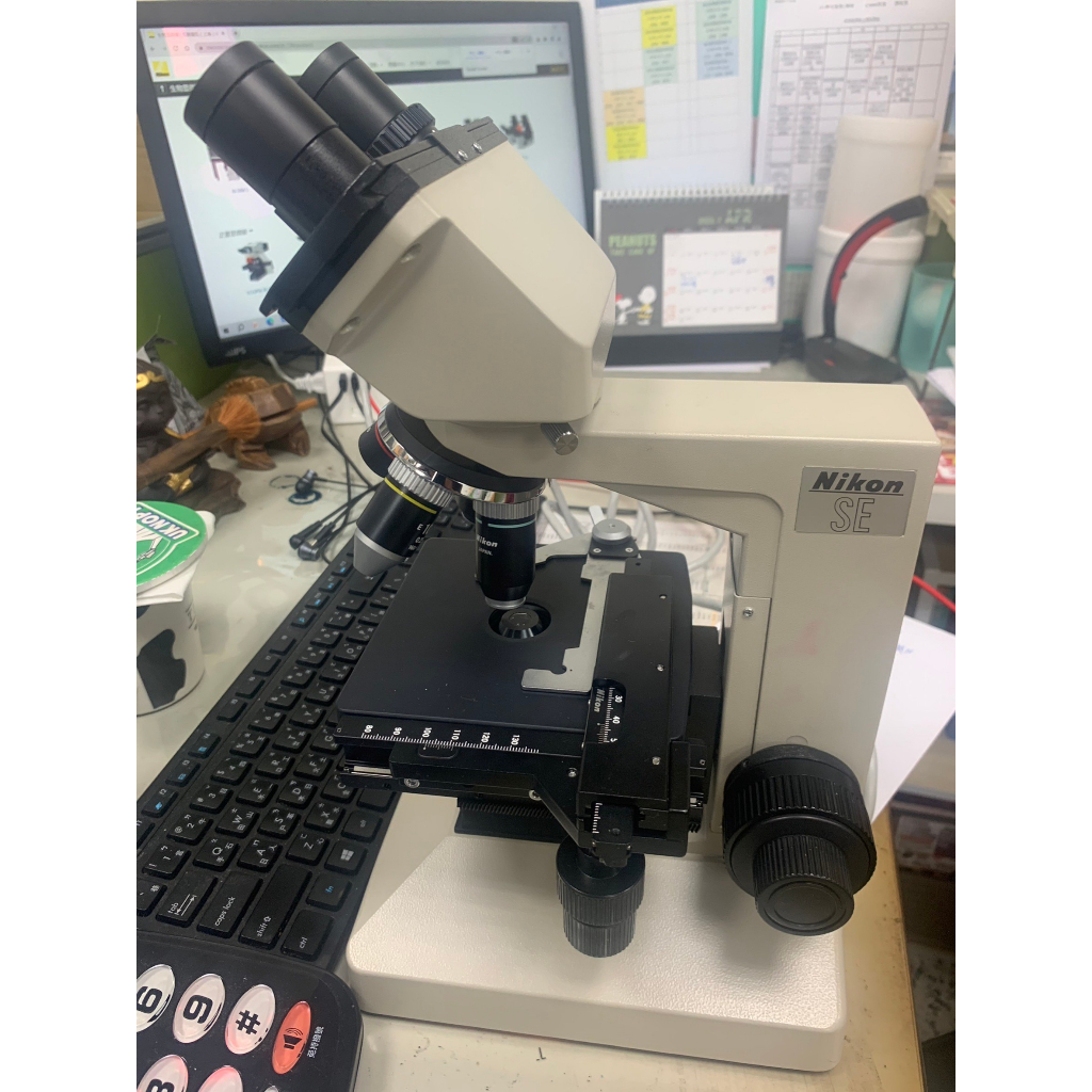 NIKON SE Biological Medical Microscope 生物顯微鏡 雙目1000倍生物顯微鏡 目鏡