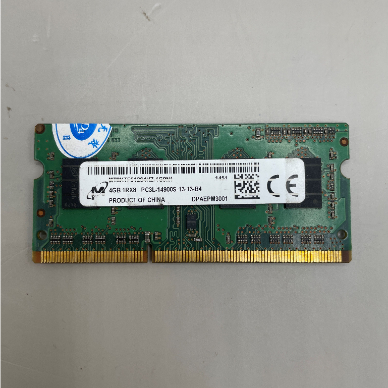 筆電記憶體 - DDR3L - 1866 - 4G PC3L 14900S 隨機出貨- r4
