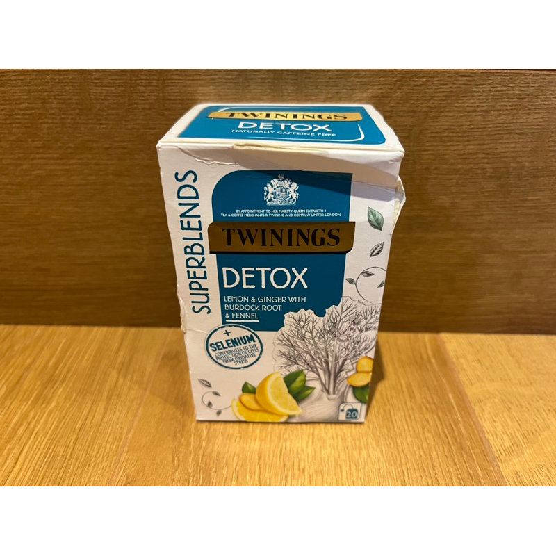 現貨 🇬🇧英國 TWININGS SUPERBLENDS DETOX唐寧茶 唐寧機能茶 🍋🫚檸檬薑茶 茶包 一盒20包
