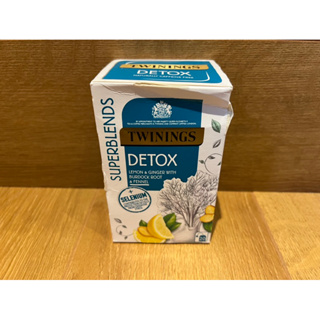 賠售‼️🇬🇧英國 TWININGS SUPERBLENDS DETOX唐寧茶 唐寧機能茶 🍋🫚檸檬薑茶 茶包 一盒20包