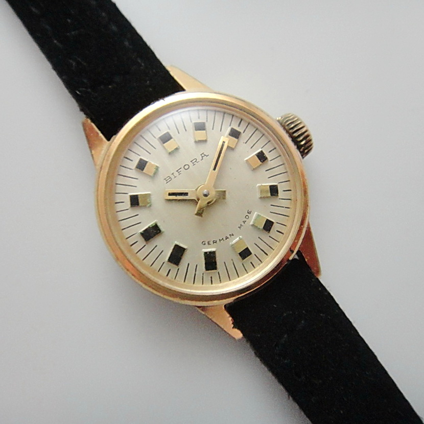 【拾年之路】 70年代德國製Bifora 17石包金機械錶(免運)