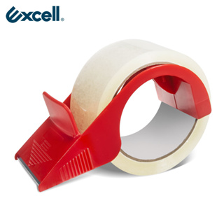 Excell 防回流切膠器 (50mm寬) 紅色 輕質塑料好攜帶 防滑好握持 封箱膠帶切割 切台 膠台 ET-089