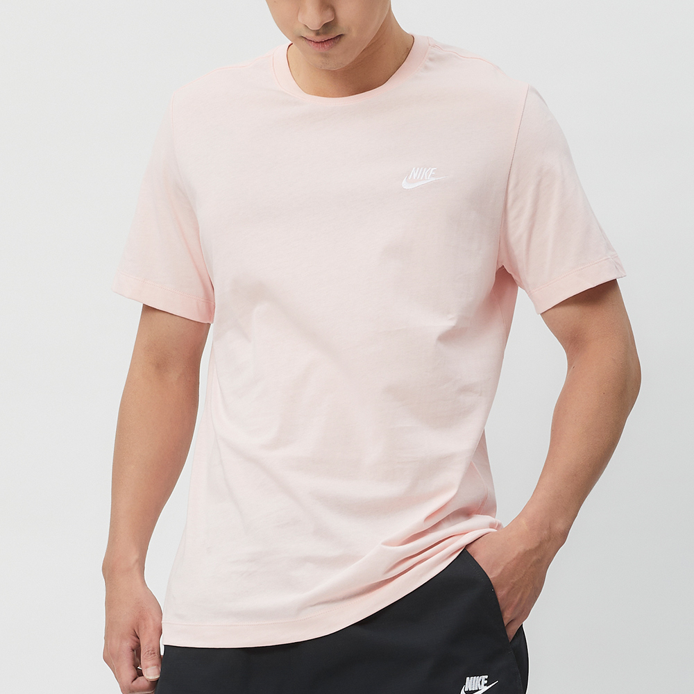 Nike AS M NSW CLUB TEE 男 粉色 運動 休閒 短袖 AR4999-686