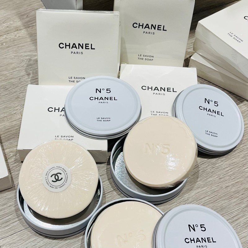 chanel 香奈兒 N°5 五號 coco 香氛香皂 90g 附鐵盒紙盒