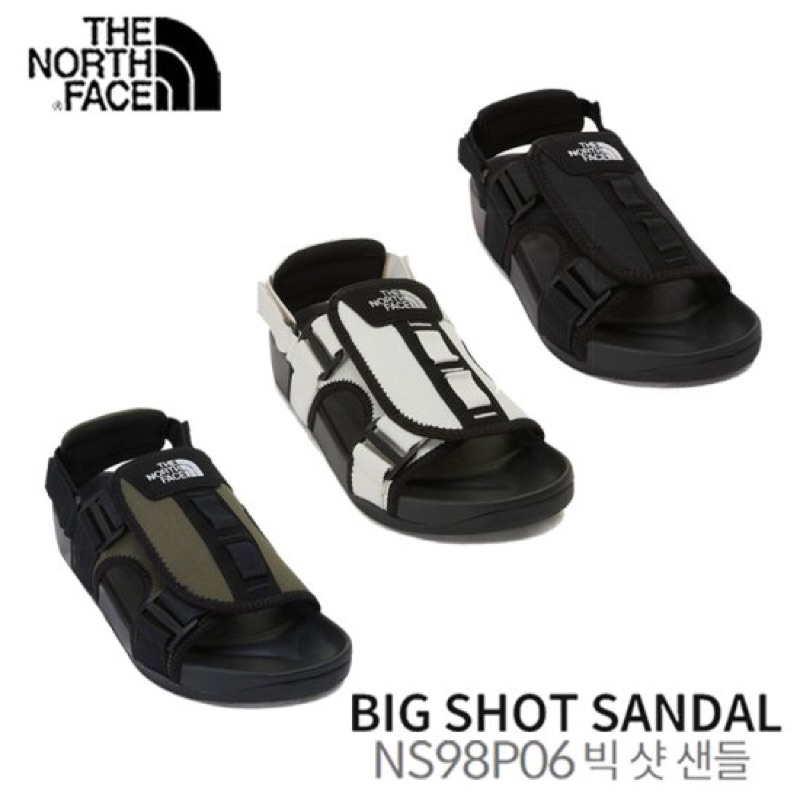 韓國業餘代購 The North Face BIG SHOT SANDAL 魔鬼氈 涼鞋 可變拖鞋