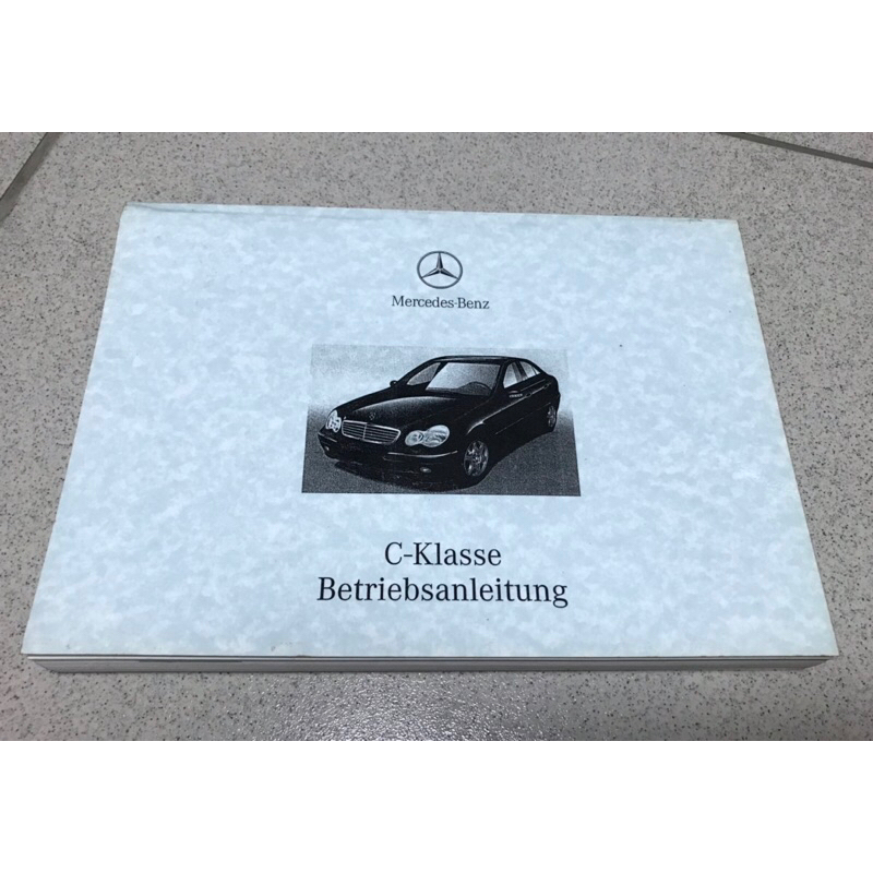 賓士 Mercedes-Benz C-Class 車主操作手冊 使用手冊 C系列 德文 二手書
