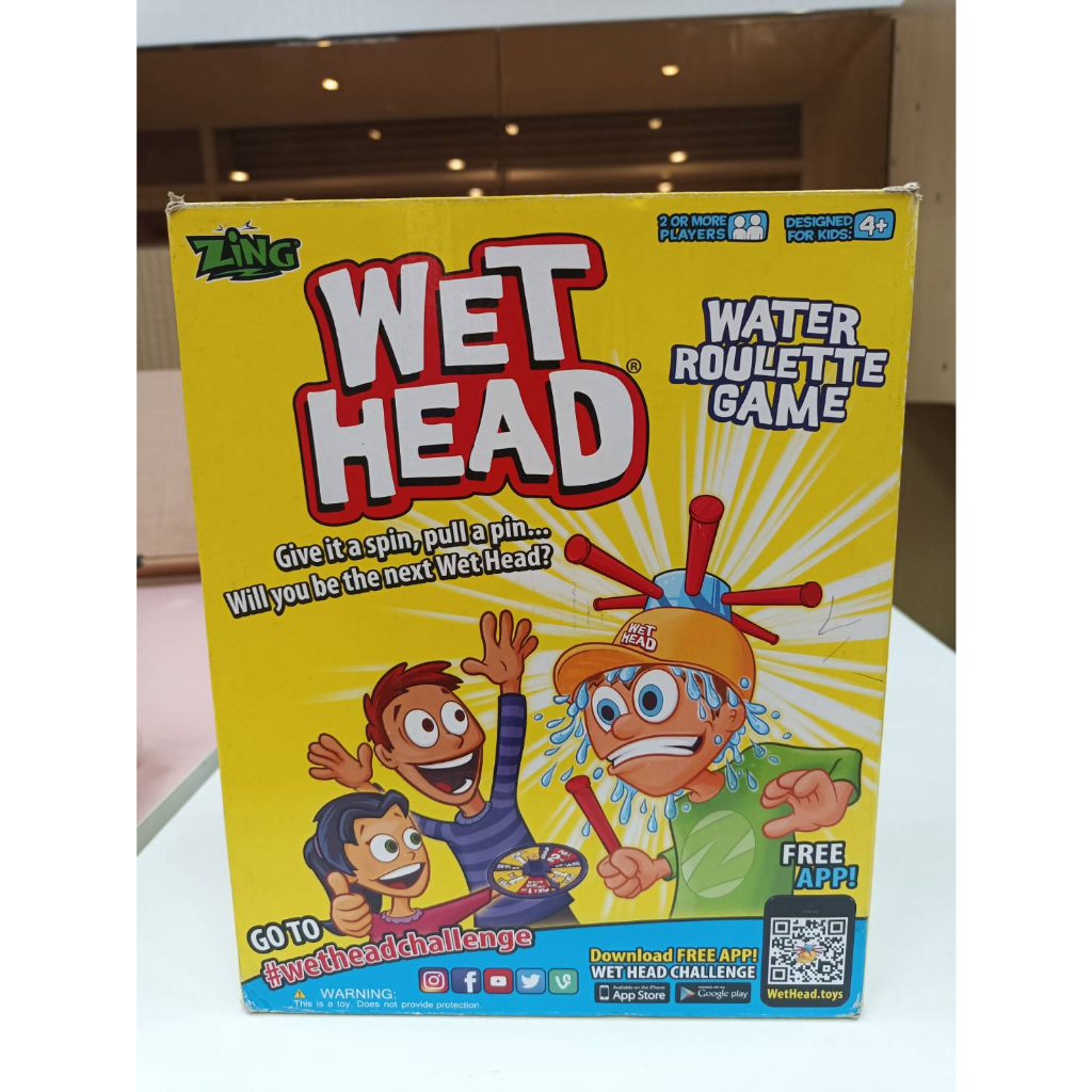 (全新，外包裝較舊)WET HEAD CHALLENGE濕水挑戰帽 漏水帽 抽抽樂帽子 桌游遊戲 聚會