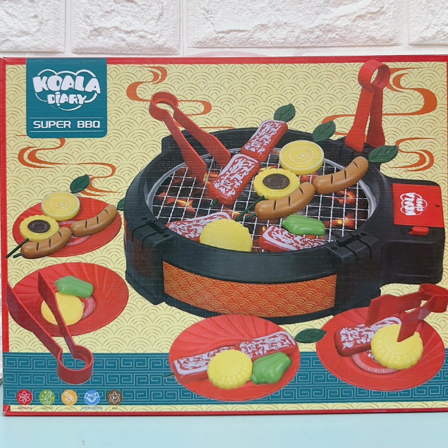 電動燒烤爐遊戲組 家家酒玩具 煮飯玩具 烤肉玩具 電動烤肉組 BBQ 辦家家酒  CHFDE905