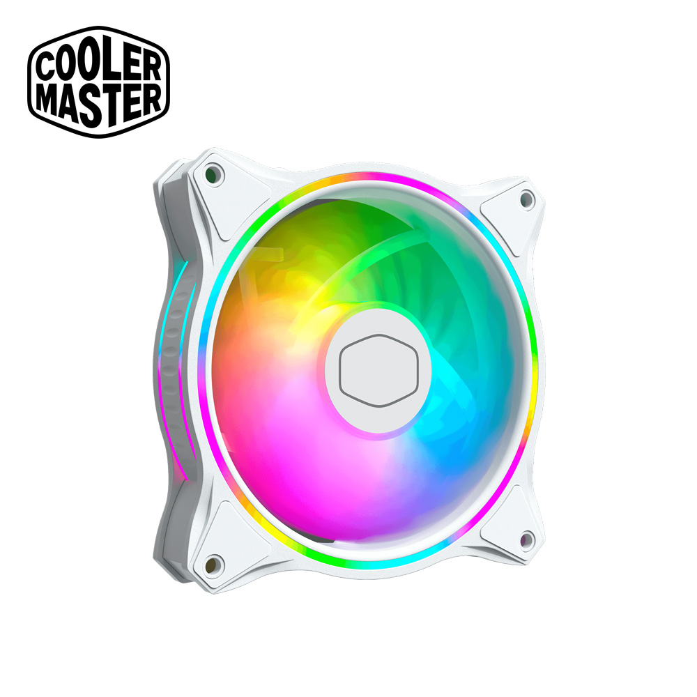 Cooler Master 酷碼 MASTERFAN MF120 HALO ARGB 機殼風扇 白色版