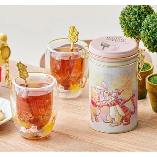 🔥日本東京迪士尼 7/25上市 小熊維尼 蜂蜜日 雙層透明玻璃杯 餅乾 組合 禮盒🎁