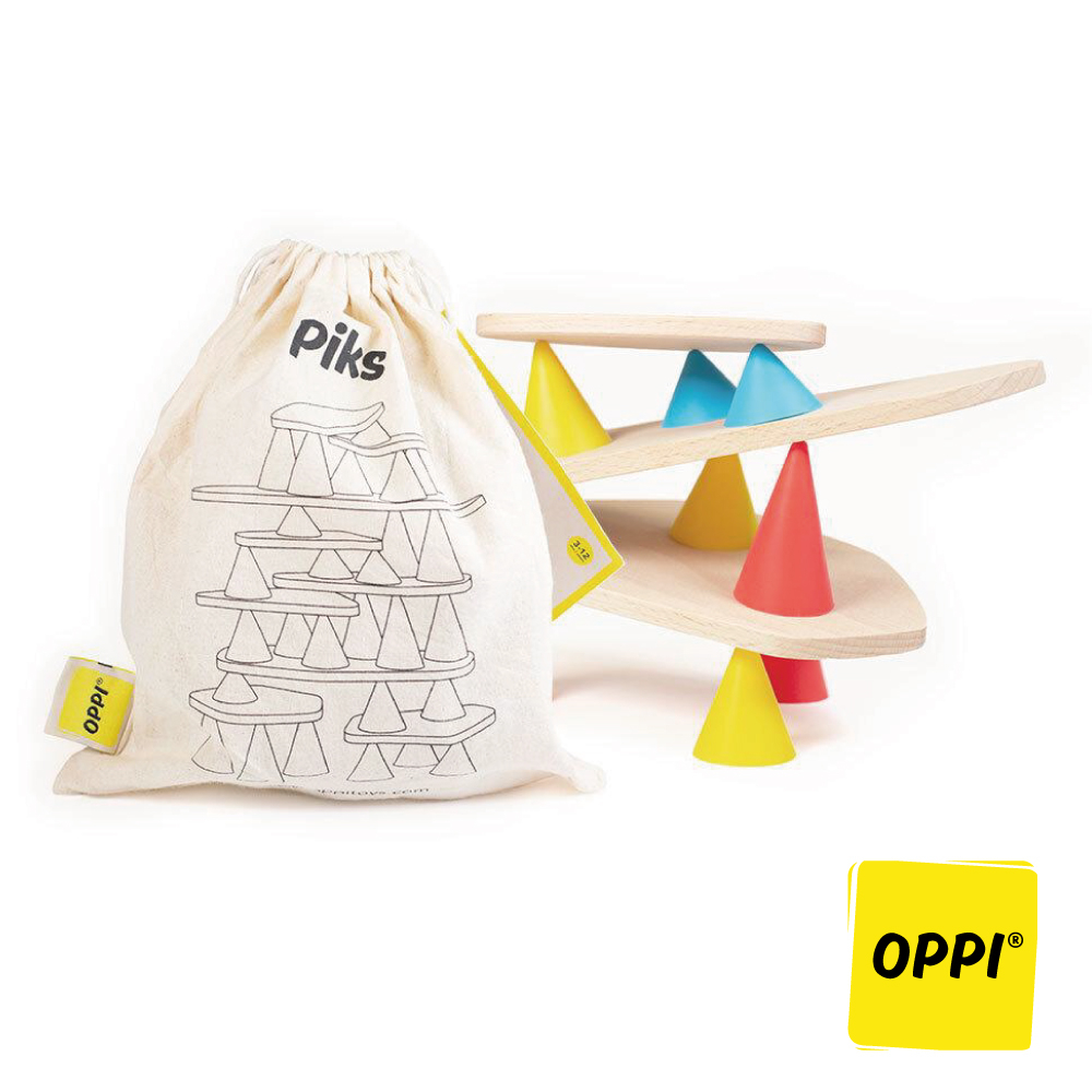 【OPPI】法國OPPI Piks皮克斯建構玩具-擴充包12件（2020紅點設計大獎）