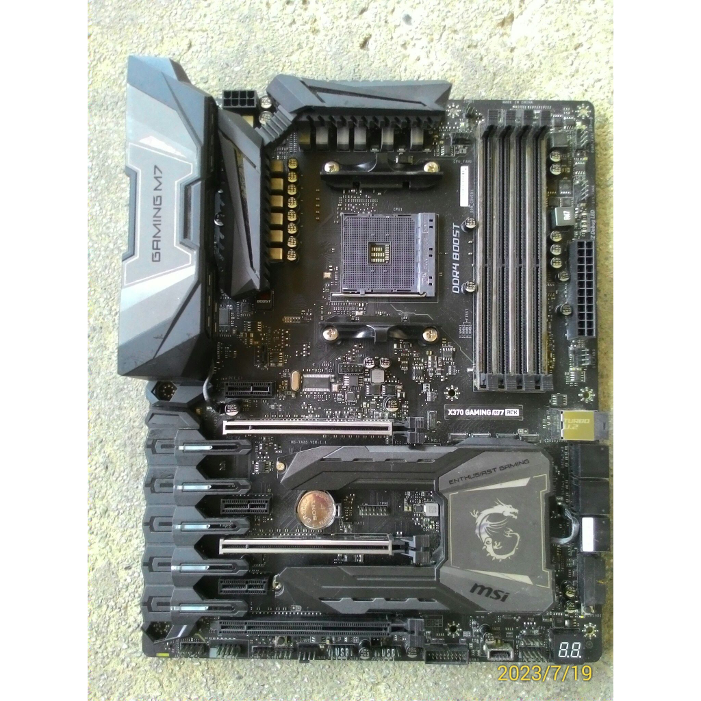 微星 MSI X370 GAMING M7 ACK LGA AM4主機板 良品