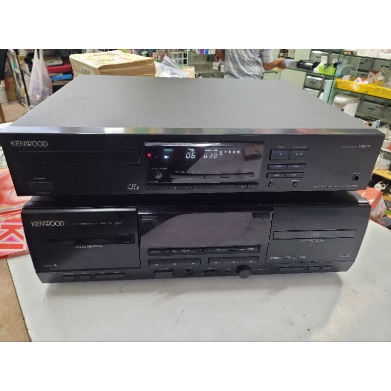 Kenwood KX-W-4010 雙卡自動迴帶 卡式錄音座（無遙控器),售價4000元，可幫寄郵局含運，二手良品