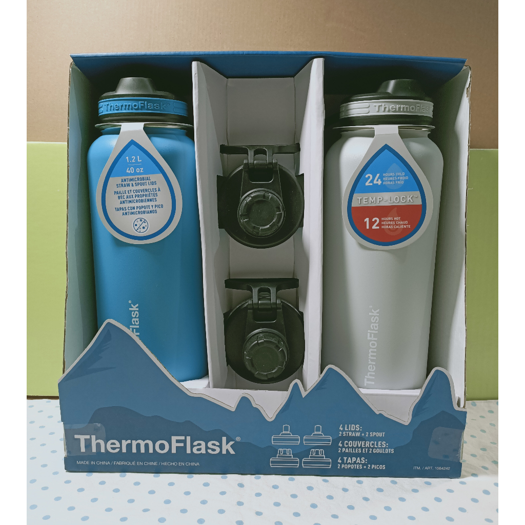 【現貨-拆售1入】Thermoflask不鏽鋼保冷瓶 1.2公升 直飲杯蓋 大容量 好市多 Costco