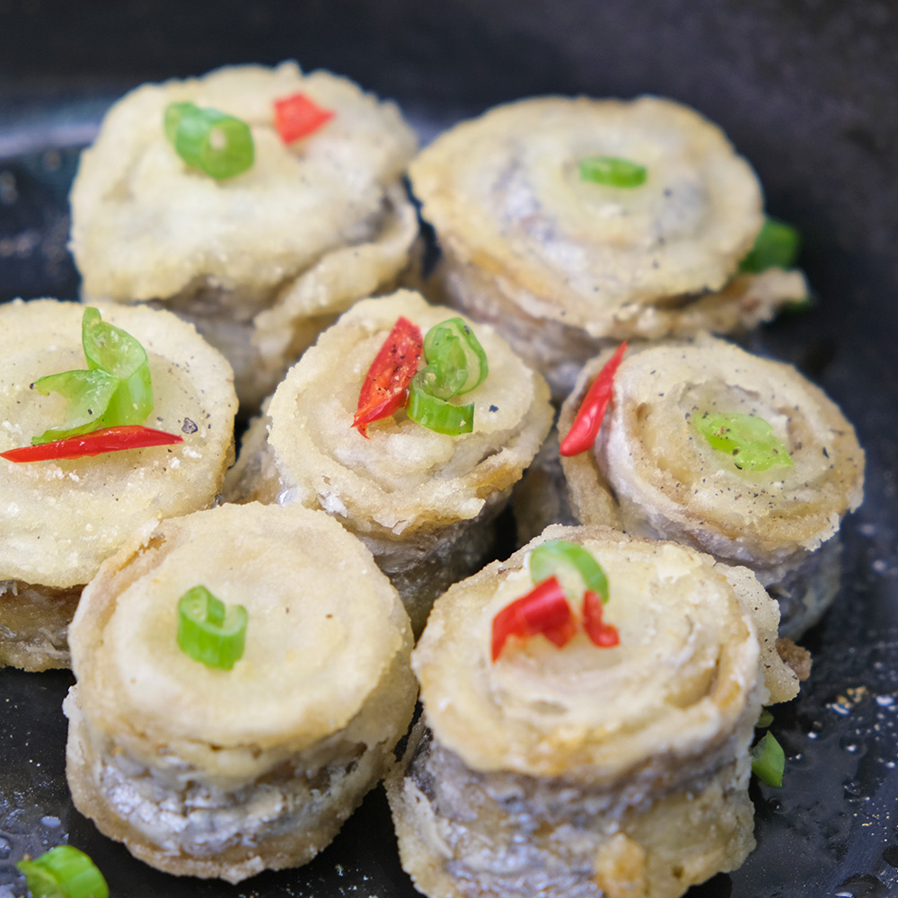 【阿家海鮮】冷凍白帶魚卷300g±10%/包(約6-8捲)