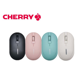 米特3C數位–CHERRY 櫻桃 MW5180 象牙白/曜石黑/湖水藍/果漾粉 藍芽5.1/輕量化76g 無線滑鼠