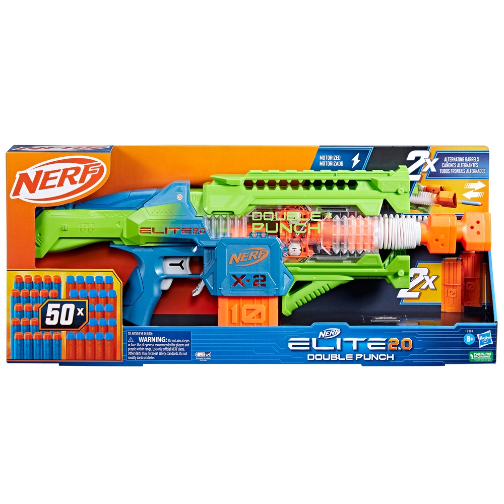 Nerf 菁英系列 雙擊終結者電動射擊器