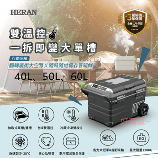 好商量~HERAN 禾聯 行動冰箱 HPR-40AP01S / HPR-50AP01S / HPR-60AP01S