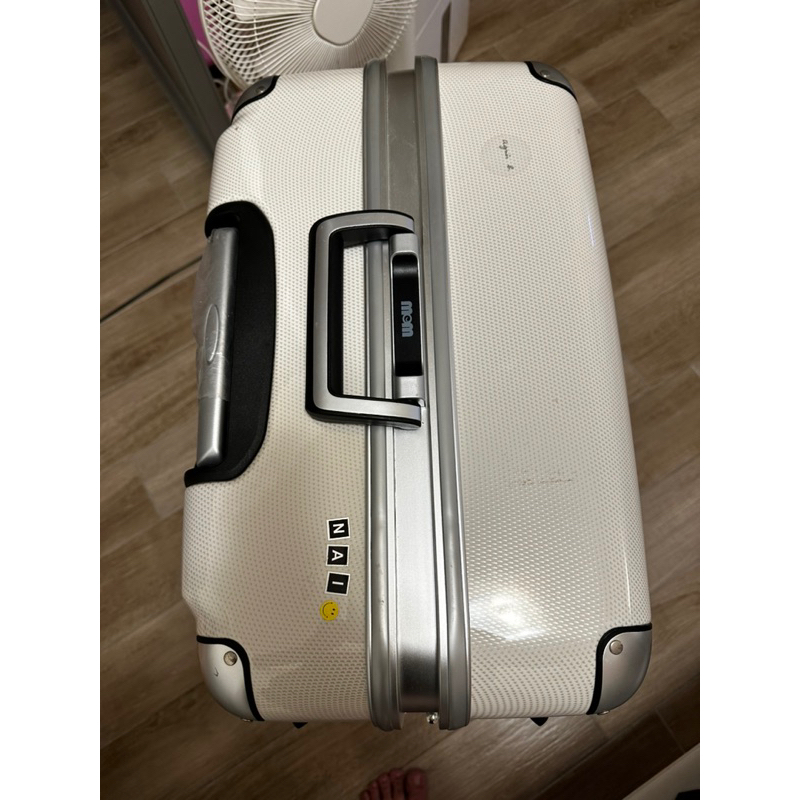 MOM 26吋 PC鋁框行李箱(MF1008-26-白)