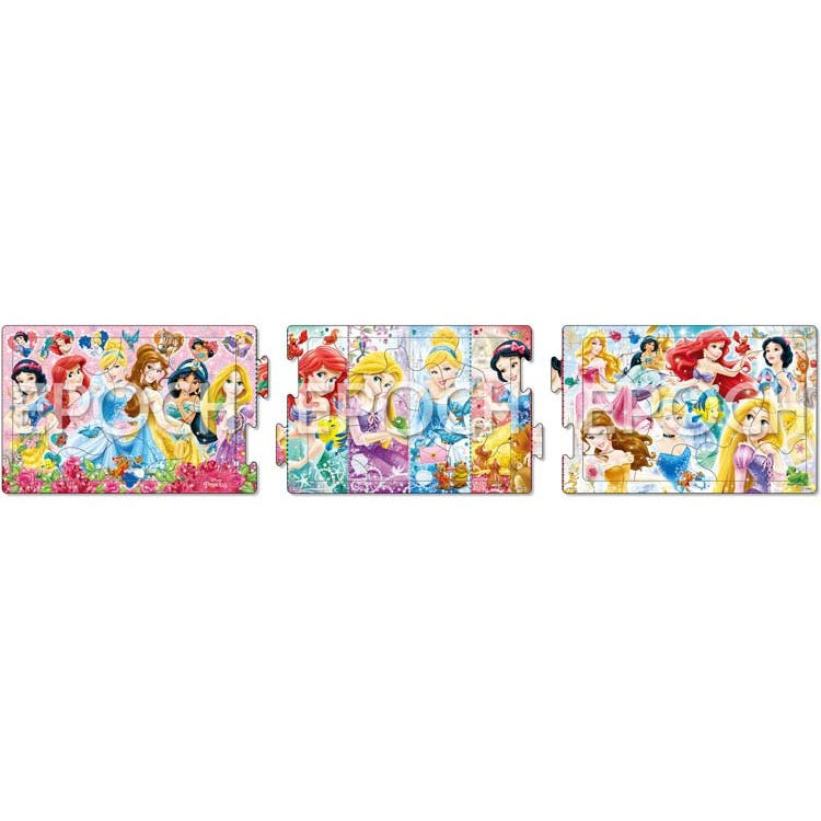 Epoch  三片一組 迪士尼公主 最佳拍檔  8+12+16片  拼圖總動員  兒童  日本進口拼圖