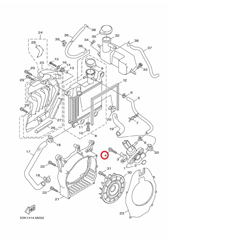 YAMAHA 原廠 S T N MAX FOCRE 勁豪 CUXI115 FS 凸緣螺栓 料號：95022-06020