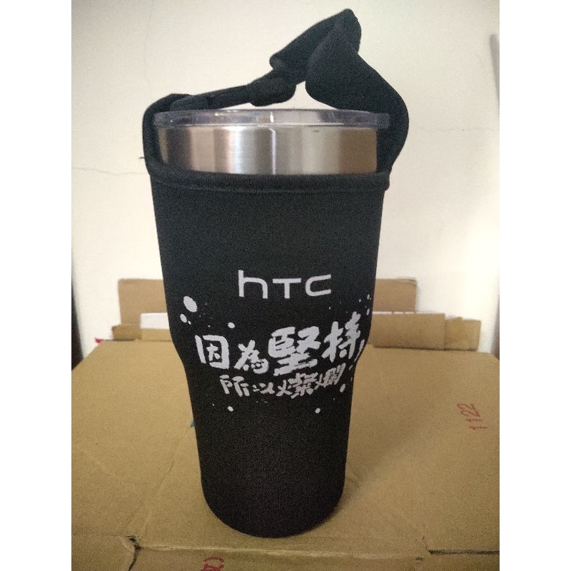 全新現貨 HTC冰霸杯900cc 五月天 生活工場 保溫杯 保冰杯 304不鏽鋼 含杯套/杯蓋