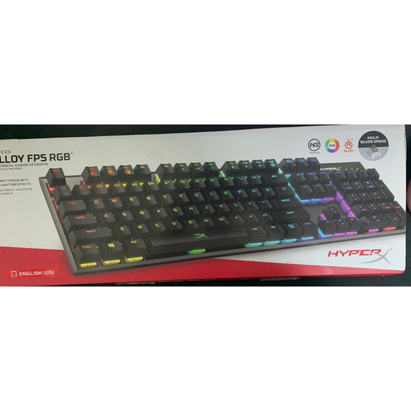 Hyperx alloy fps rgb 銀軸 鍵盤