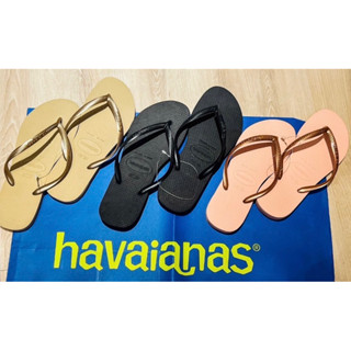 《現貨》巴西正品havaianas 哈瓦仕 Slim 細帶 珠光 海灘 渡假人字拖 保證正品