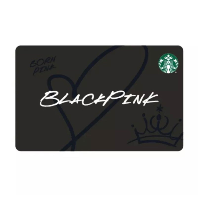 BLACKPINK x STARBUCKS系列聯名商品-星巴克BLACKPINK隨行卡