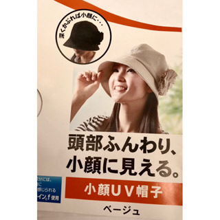 特價出清 日本原裝 alphax 小顏UV小臉遮陽帽