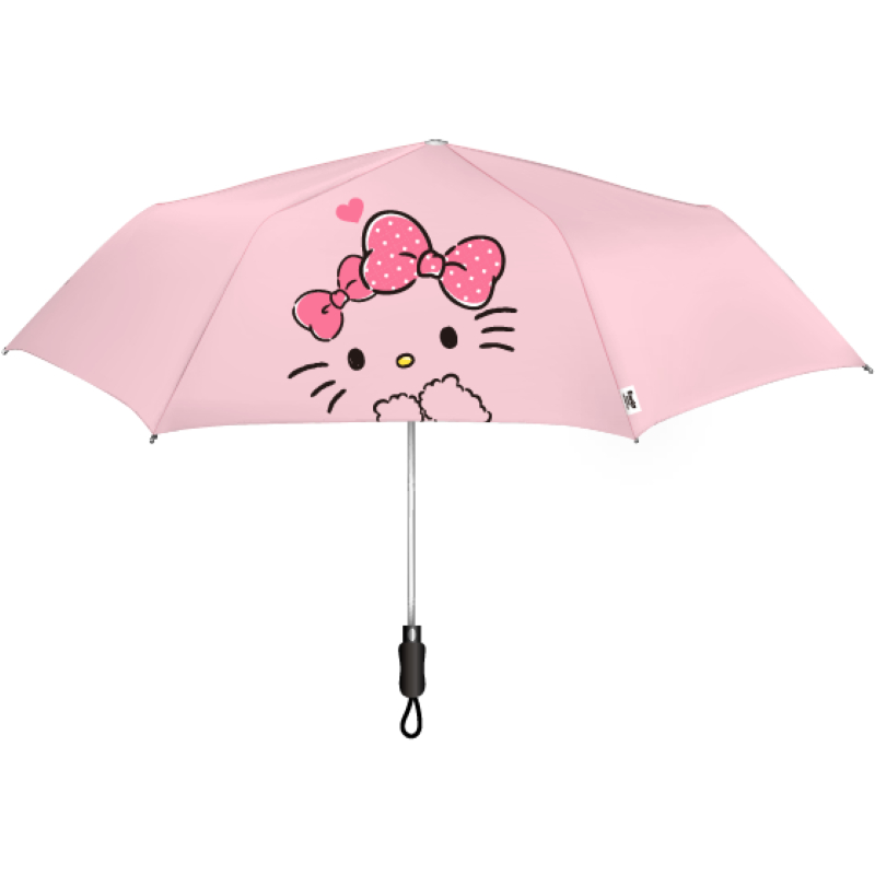 【Hello Kitty】 56吋巨無霸自動摺疊傘-粉色甜心款x2支入 限宅配
