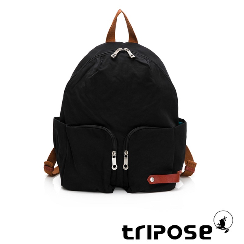 tripose CUBI微皺尼龍輕量後背包-大-經典黑TPAXT003035AB3 NT$3080