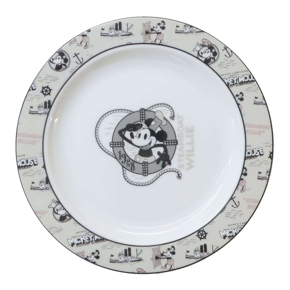 三鄉陶器 SANGO 日本製 迪士尼100周年 陶瓷盤子 百年慶典 米奇汽船威利號 NT29476