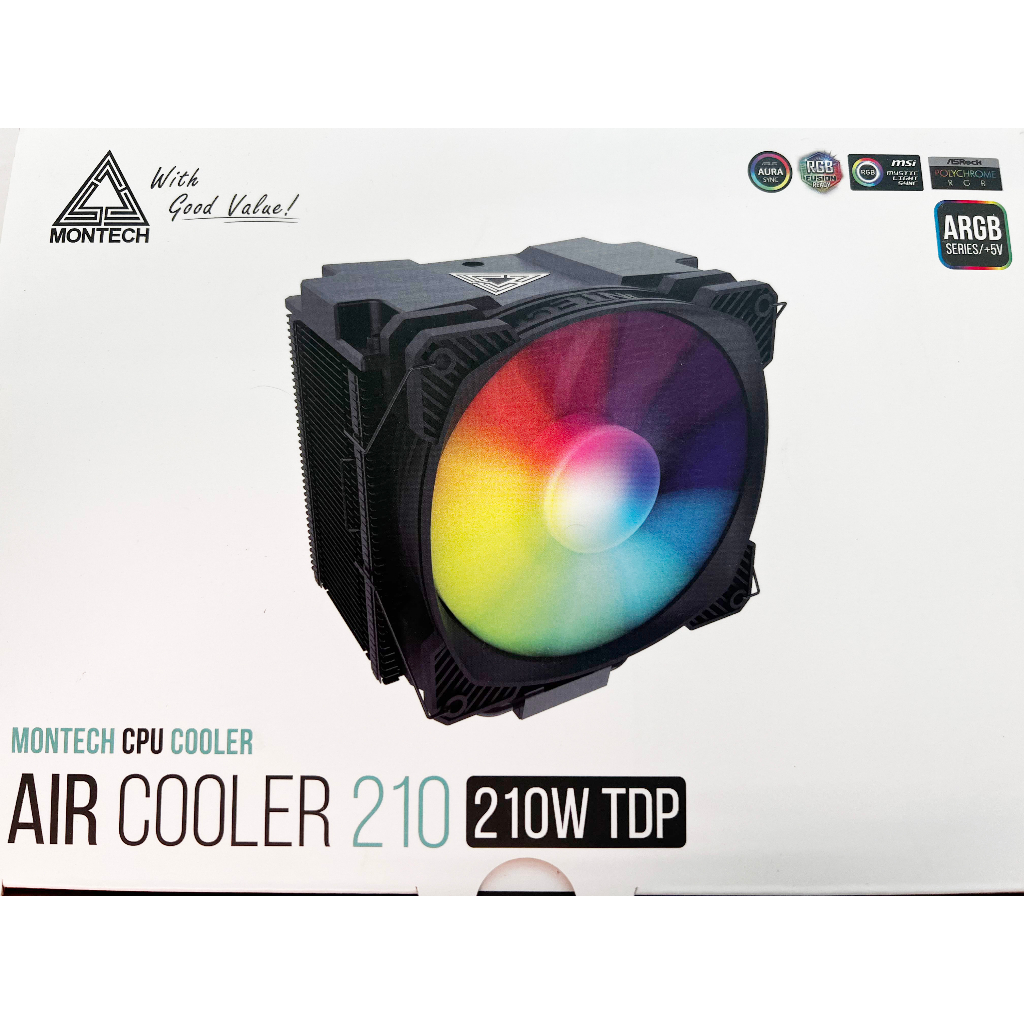 （現貨）Montech  君主 Air Cooler 210 CPU 散熱器 (全新)
