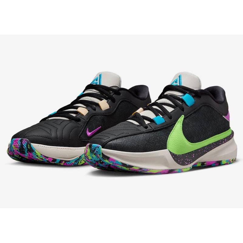 【EAT-SHOE】NIKE ZOOM FREAK 5 黑綠 字母哥 實戰 籃球鞋 男鞋 DX4996-002