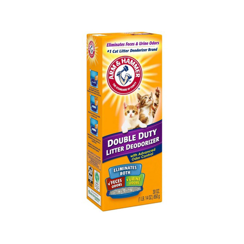 美國 ARM&amp;HAMMER 鐵鎚牌 強效貓砂專用除臭粉 850g 強效 貓砂專用除臭粉 貓砂專用 貓砂除臭粉 除臭粉