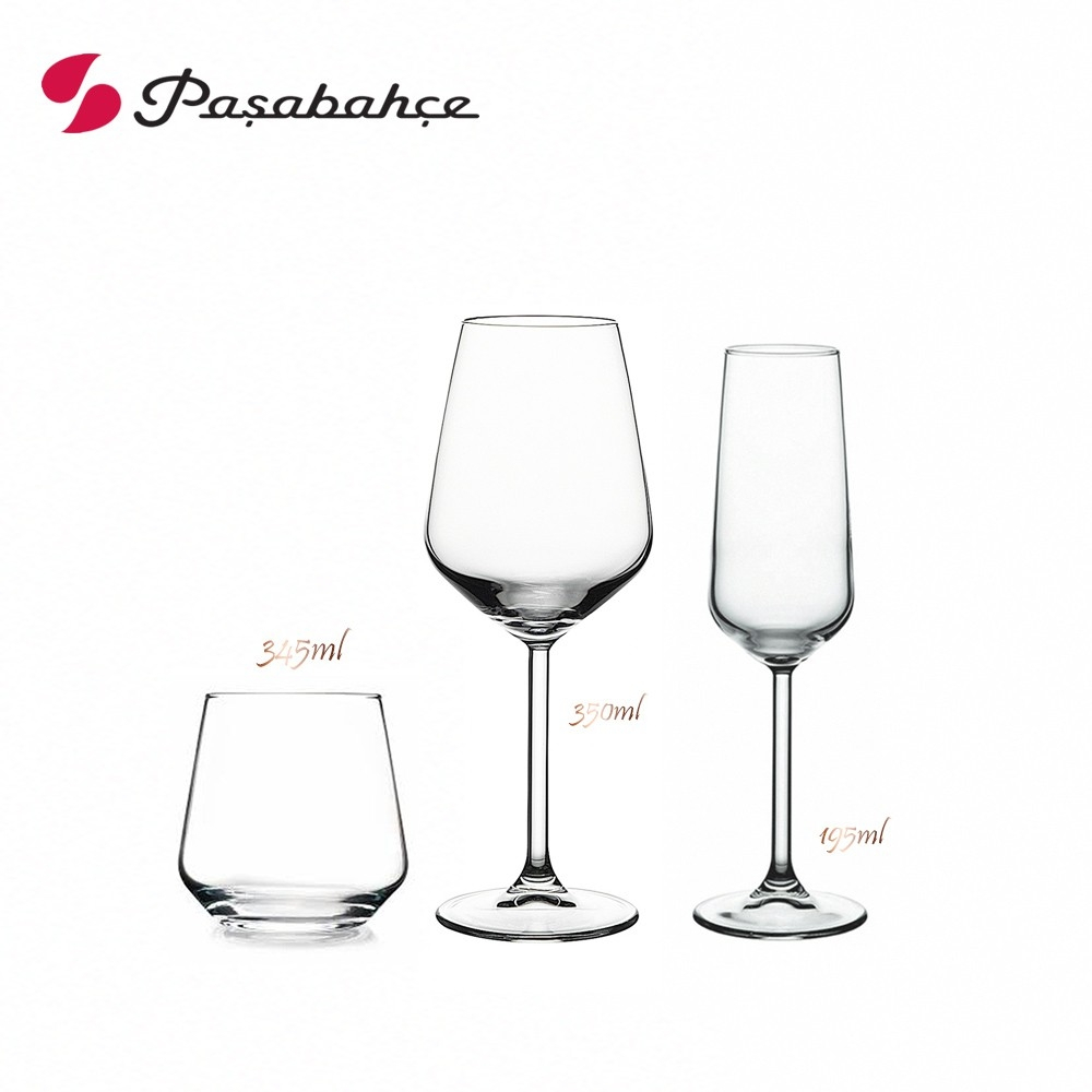 【Pasabahce】Allegra系列 威士忌杯 345mL 紅酒杯 白酒杯 350mL 笛型香檳杯 195mL 酒杯