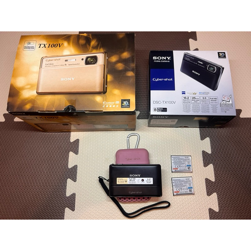 二手Sony Cybershot DSC-TX100V復古CCD卡片數位相機黑 北市面交3000