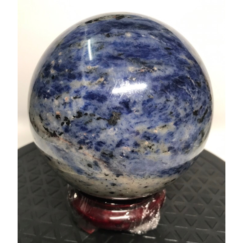 天然藍紋石圓球B081