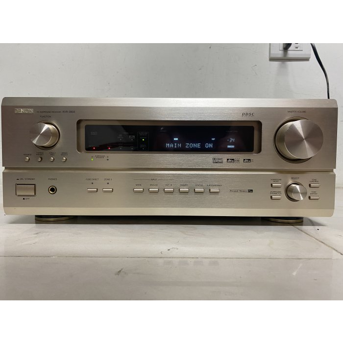 罕見日本製造旗艦機 DENON AVR 3803 收音劇院 7.1 環繞擴大機 品項超新內外乾淨 附全新副廠代用遙控器