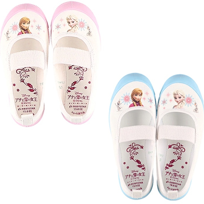 [現貨]日本製Moonstar月星鞋 冰雪奇緣 Elsa Anna室內鞋 幼兒園必備 童鞋