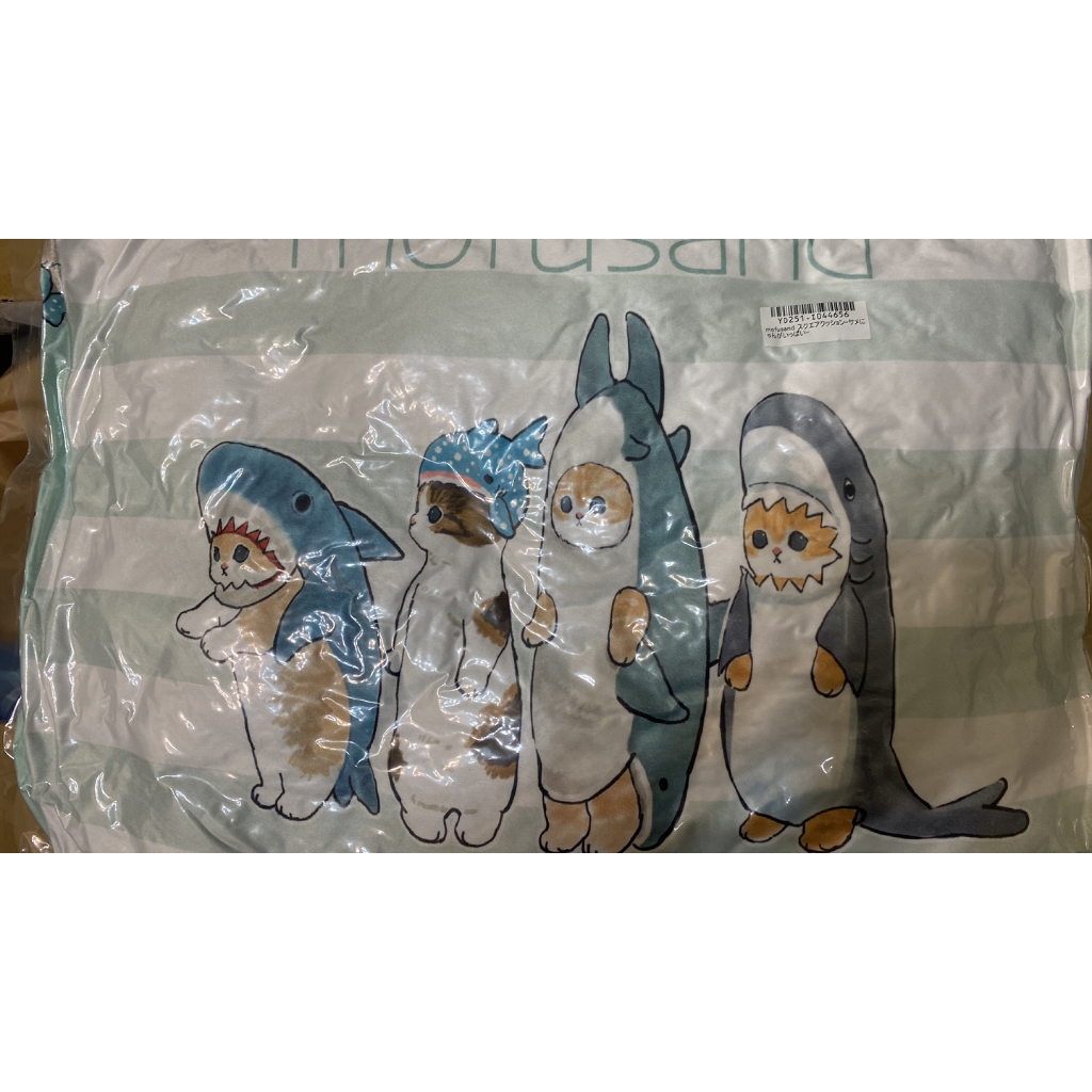 日本 景品 Mofusand  貓福珊迪 方型抱枕 貓鯊 景品 貓咪抱枕 雙面方枕