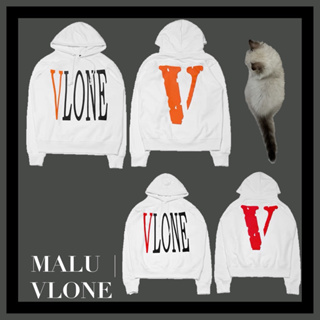 【MALU】Vlone 帽踢 白橘 白紅 帽t logo