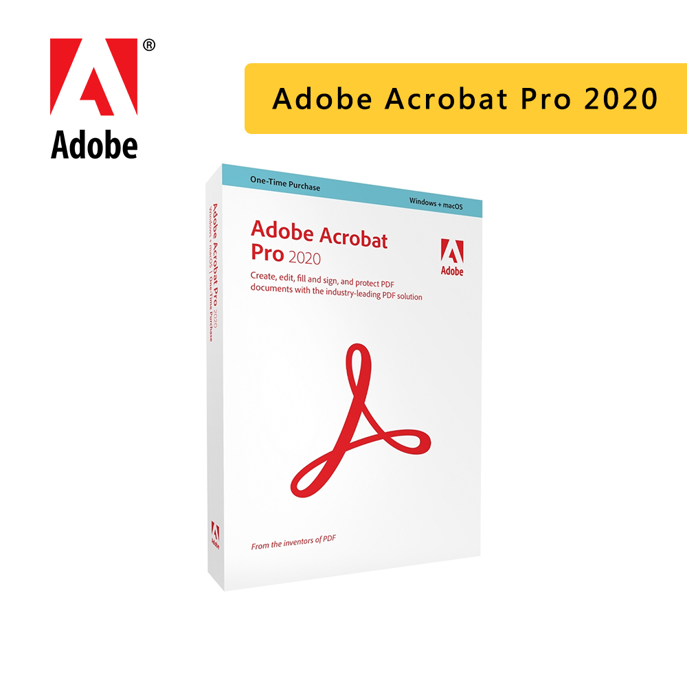 Adobe Acrobat Pro 2020 中文商業盒裝完整版