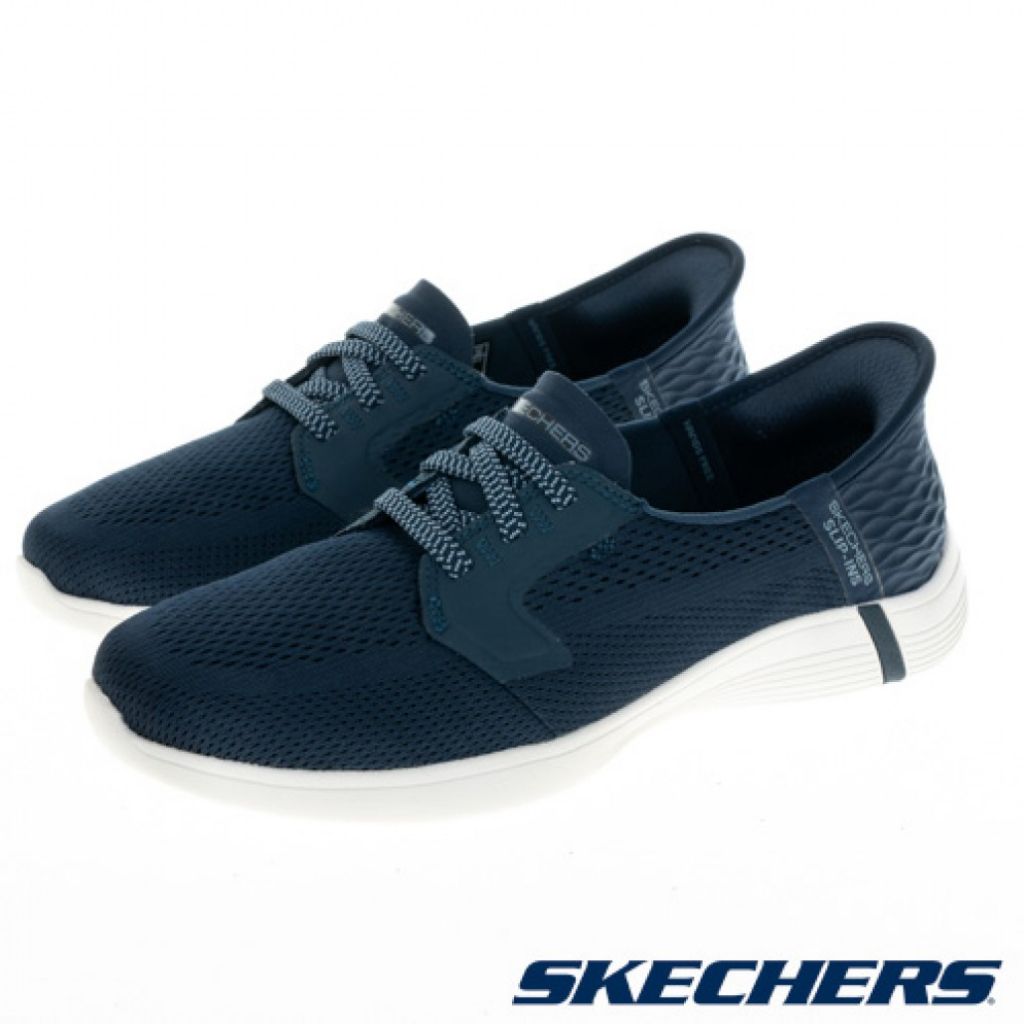 [鸚鵡鞋鋪]Skechers 專利ON-THE-GO SWIFT瞬穿舒適科技輕便帆船鞋(藍)(137290NVY)