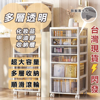 🔥下殺價🔥 美甲收納推車 化妝品收納櫃 美甲推車 抽屜式收納盒 移動滑輪 多層收納櫃 可移動收納櫃 甲油膠飾品收納櫃